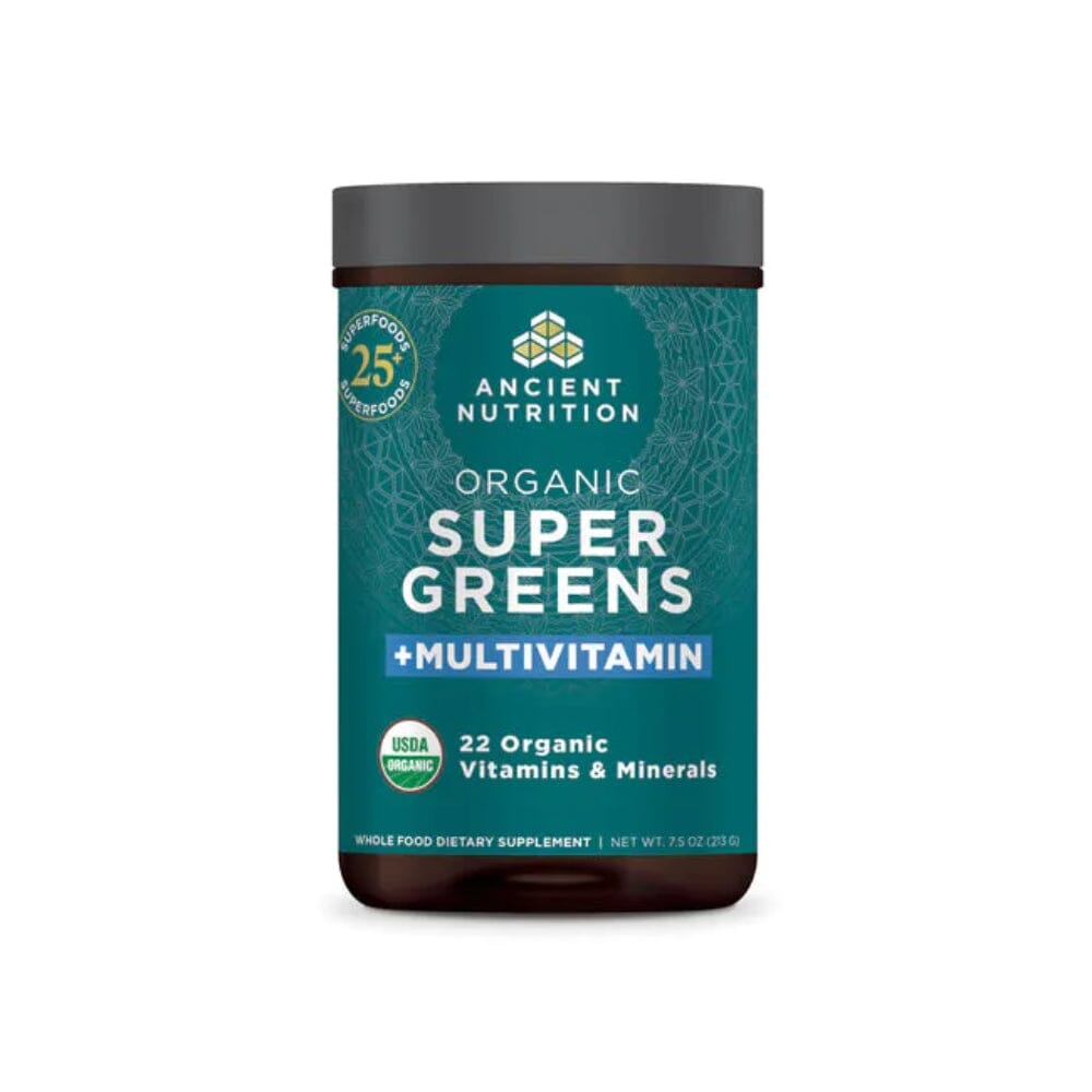 Ancient Nutrition Organic Super Greens + Multivitamin 25 Servings Multi Vitamins Ancient Nutrition 