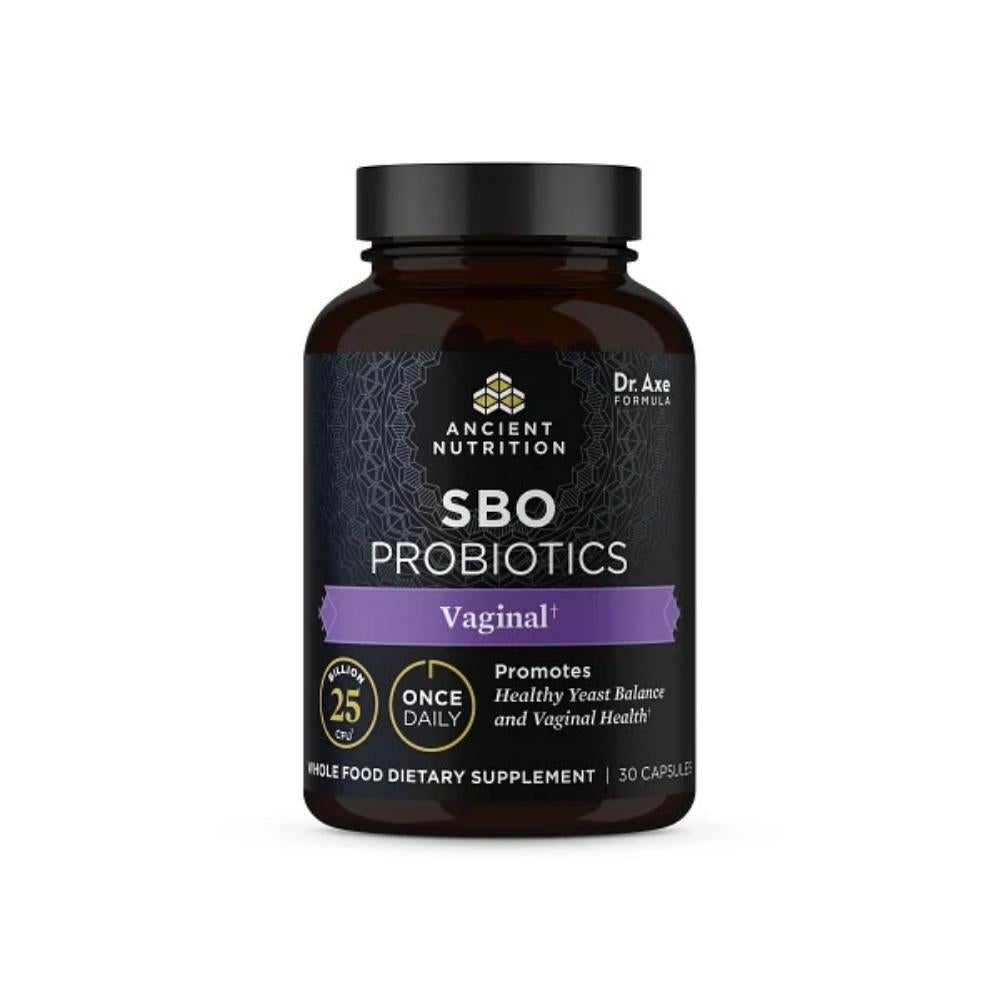 Ancient SBO Probiotic Once Daily 30 Capsules Digestive Health Ancient Nutrition Vaginal 