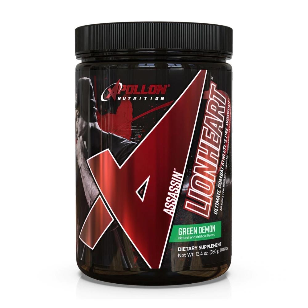Apollon Assassin LionHeart 40 Servings Pre-Workouts Apollon Nutrition Green Demon 