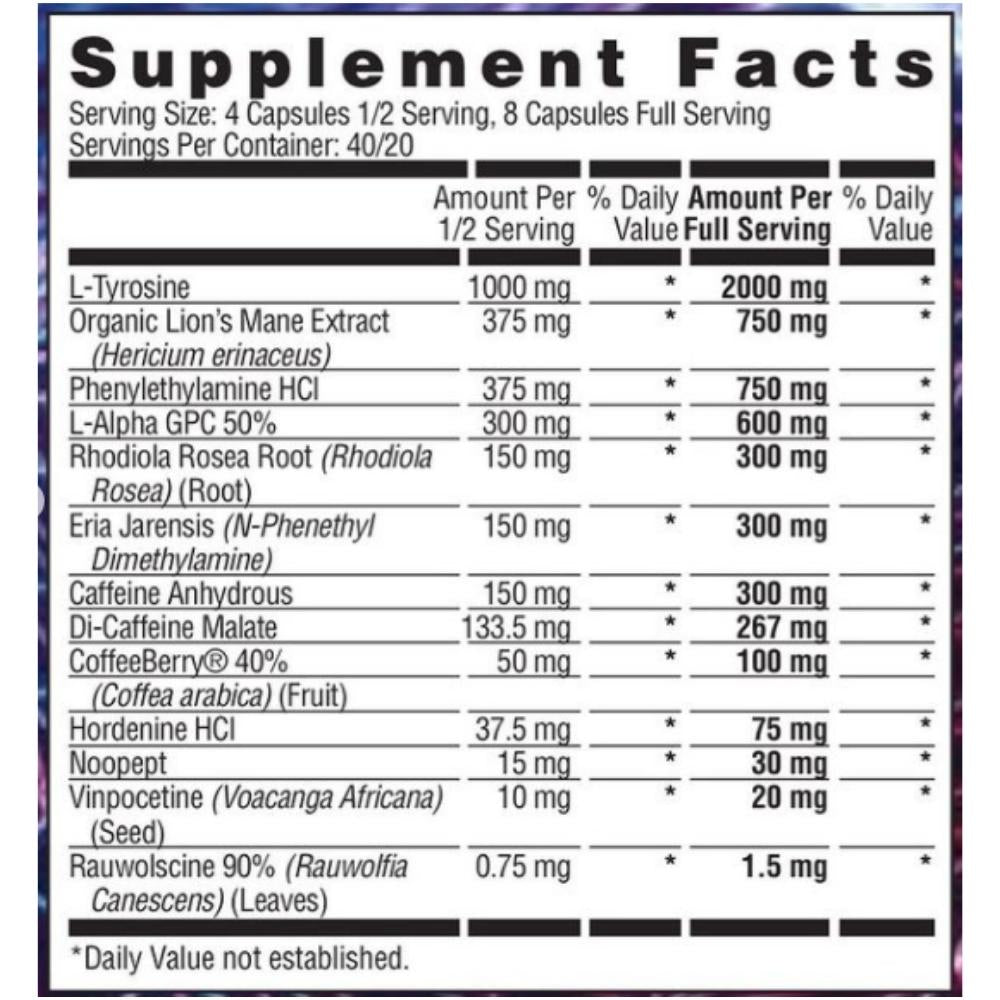 Apollon Overtime 160 Capsules Nootropics Apollon Nutrition 