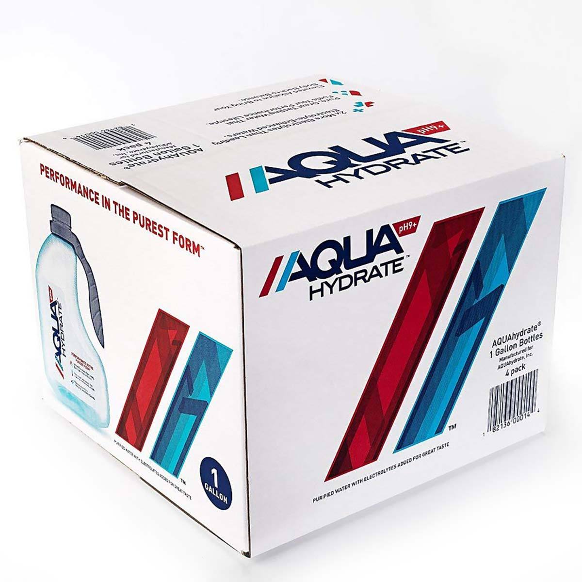 AquaHydrate Water with Electrolytes 4-1 Gallon Bottles Drinks AquaHydrate, Inc.  (1535998197803)