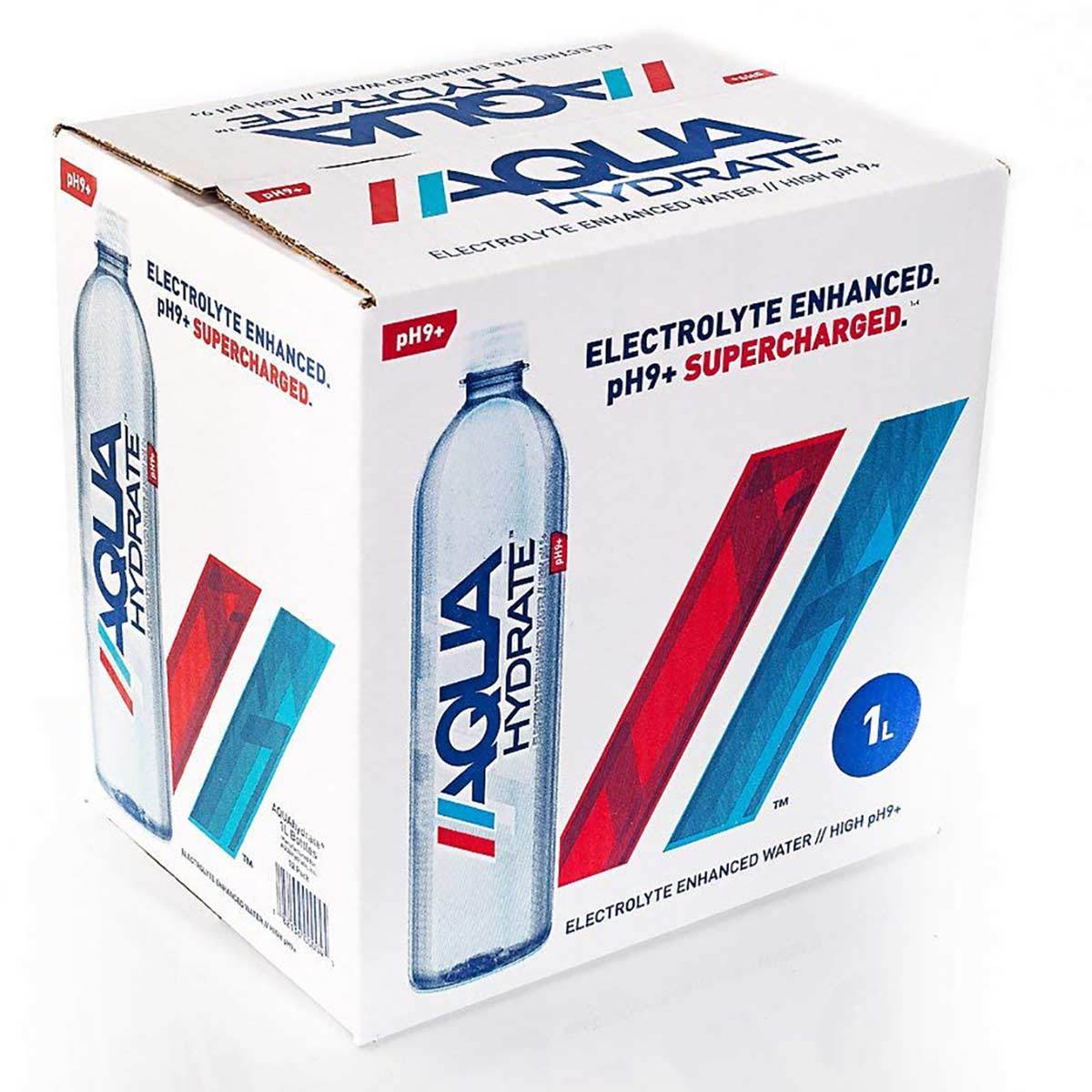 Aquahydrate Electrolyte Water 12-1 Liter Bottles Drinks AquaHydrate, Inc.  (1535980273707)