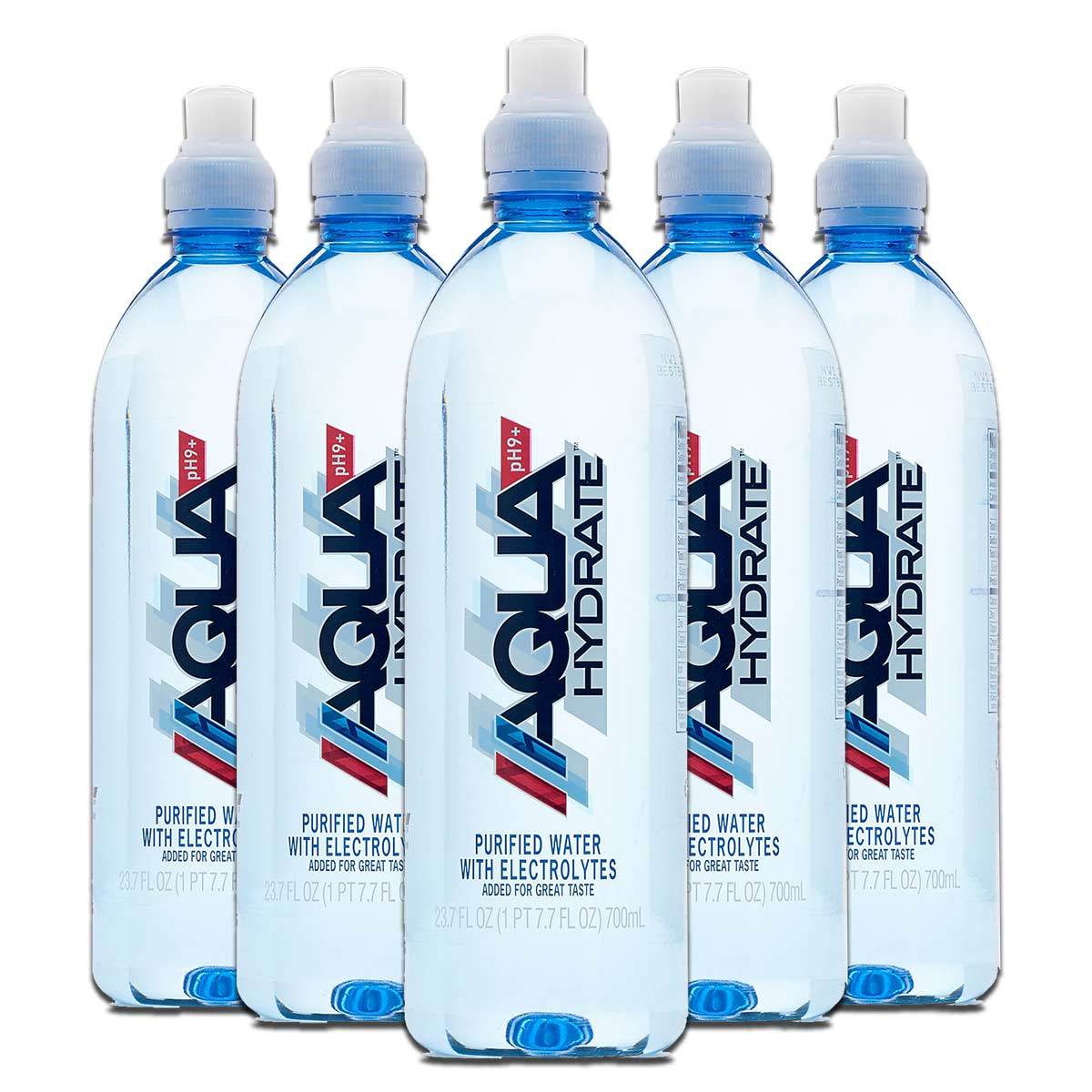 AquaHydrate Water with Electrolytes 12-700 mL Bottles Drinks AquaHydrate, Inc.  (1535988138027)
