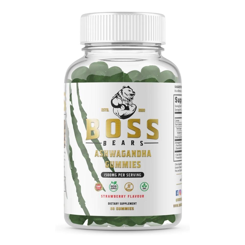 Boss Bears Ashwagandha Gummies 60 Count Herbs Boss Bears 