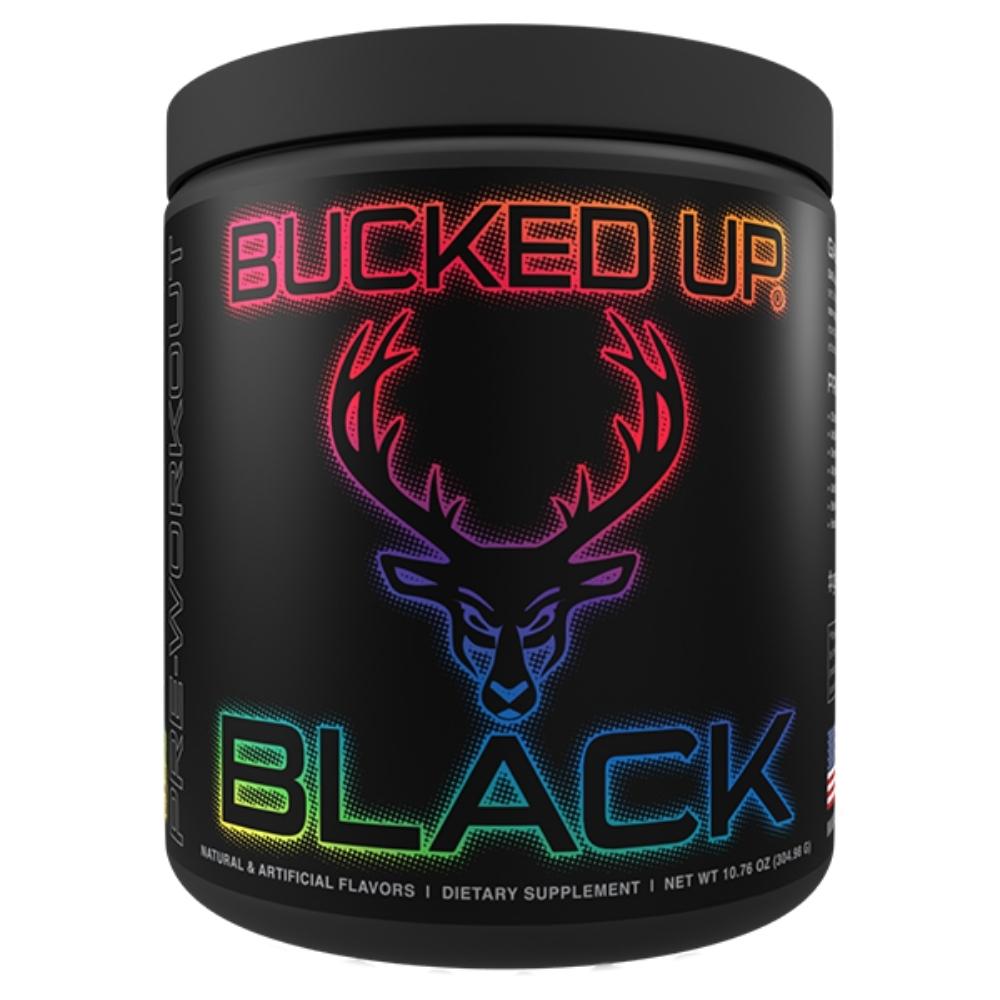 Bucked Up Bucked Up Black 30 Servings Pre-Workouts Bucked Up Rainbow Rush 