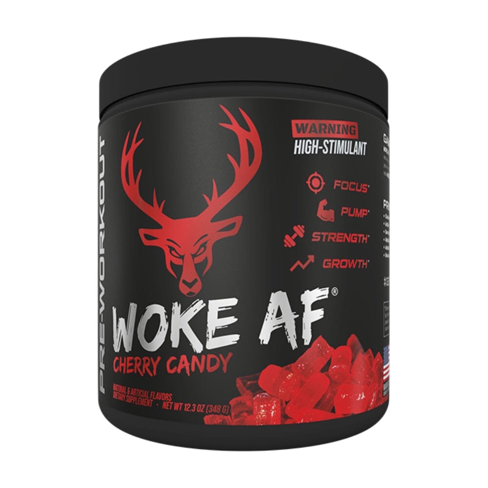 Bucked Up Woke AF 30 Servings Sports Performance Recovery Bucked Up Cherry Hard Candy 