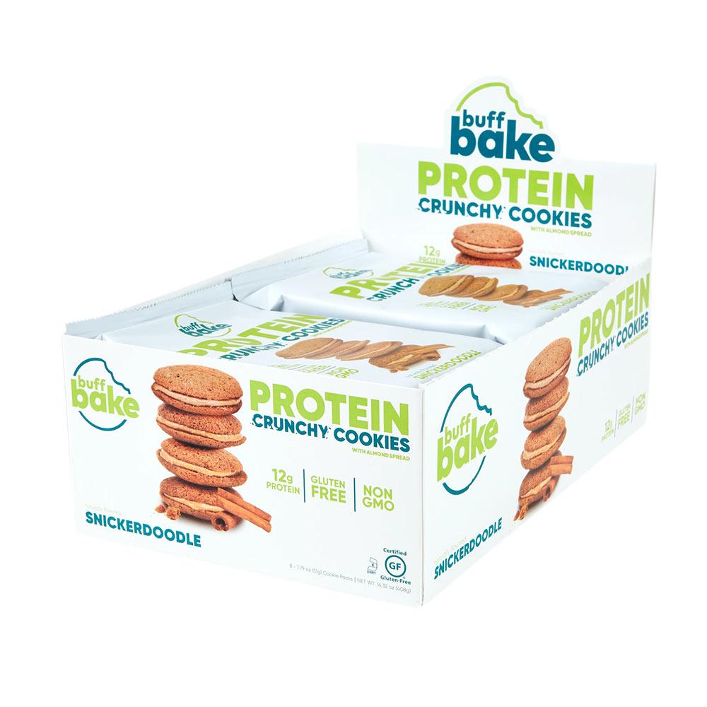 Buff Bake Protein Cookies 8/pack Foods Juices Buff Bake Snickerdoodle  (4588508512321)
