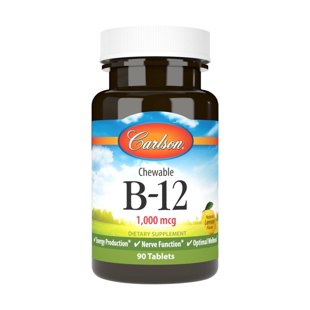 Carlson B-12 1000mcg 90 Tablets Vitamins & Minerals Carlson 