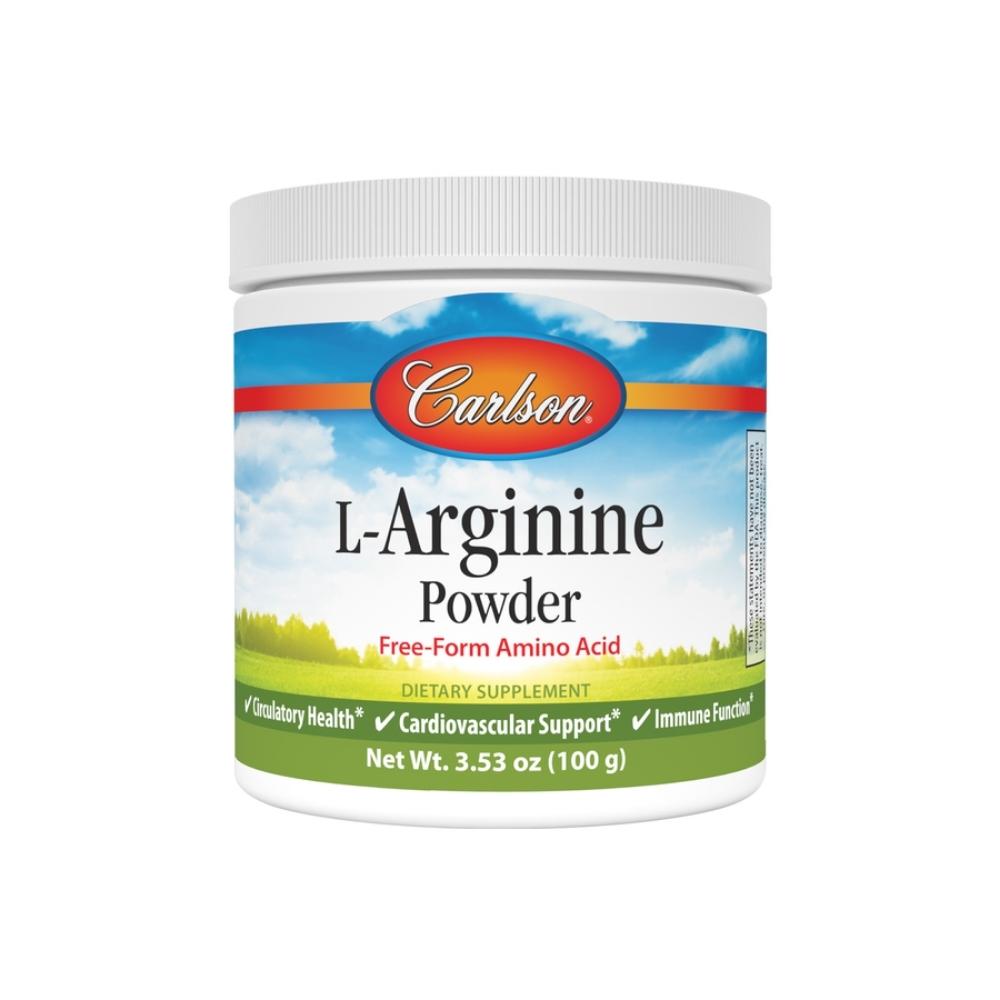 Carlson L-Arginine Powder 100 Grams Amino Acids Carlson 