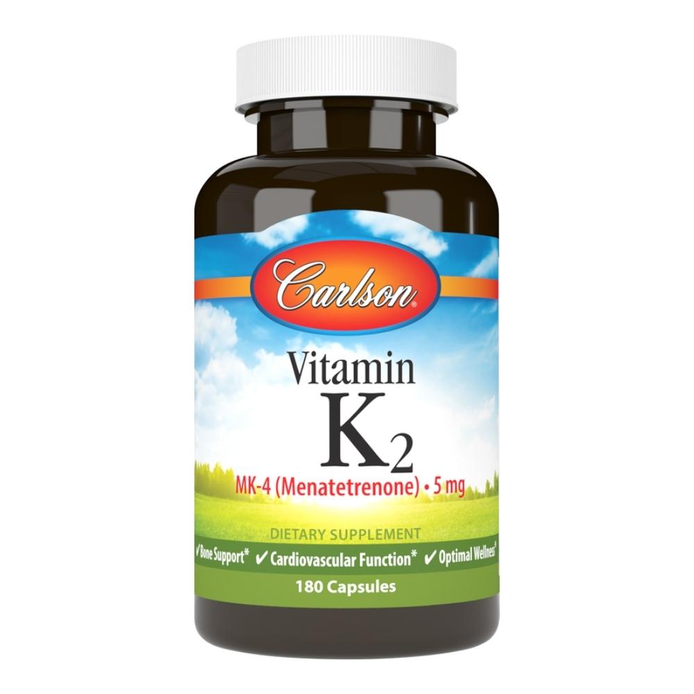 Carlson Vitamin K2 5mg 180 Capsules Vitamins & Minerals Carlson 