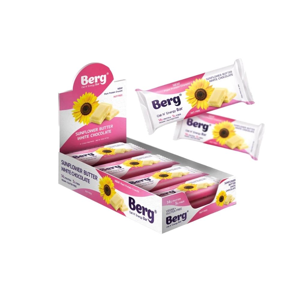 Berg Bar 8/box Bars Berg Bites Sunflower Butter White Chocolate 