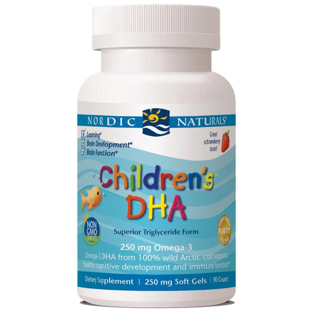 Nordic Naturals Children's DHA 90 SoftGels Omega Fatty Acids / EFAs Nordic Naturals  (1058794864683)
