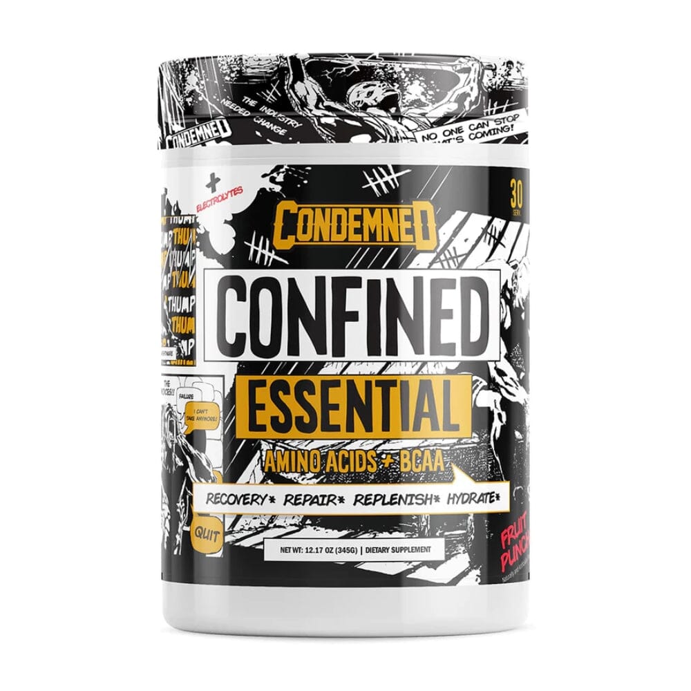 Condemned Labz Confined EAA/BCAA 30 Servings Amino Acids Condemned Labratoriez Fruit Punch 