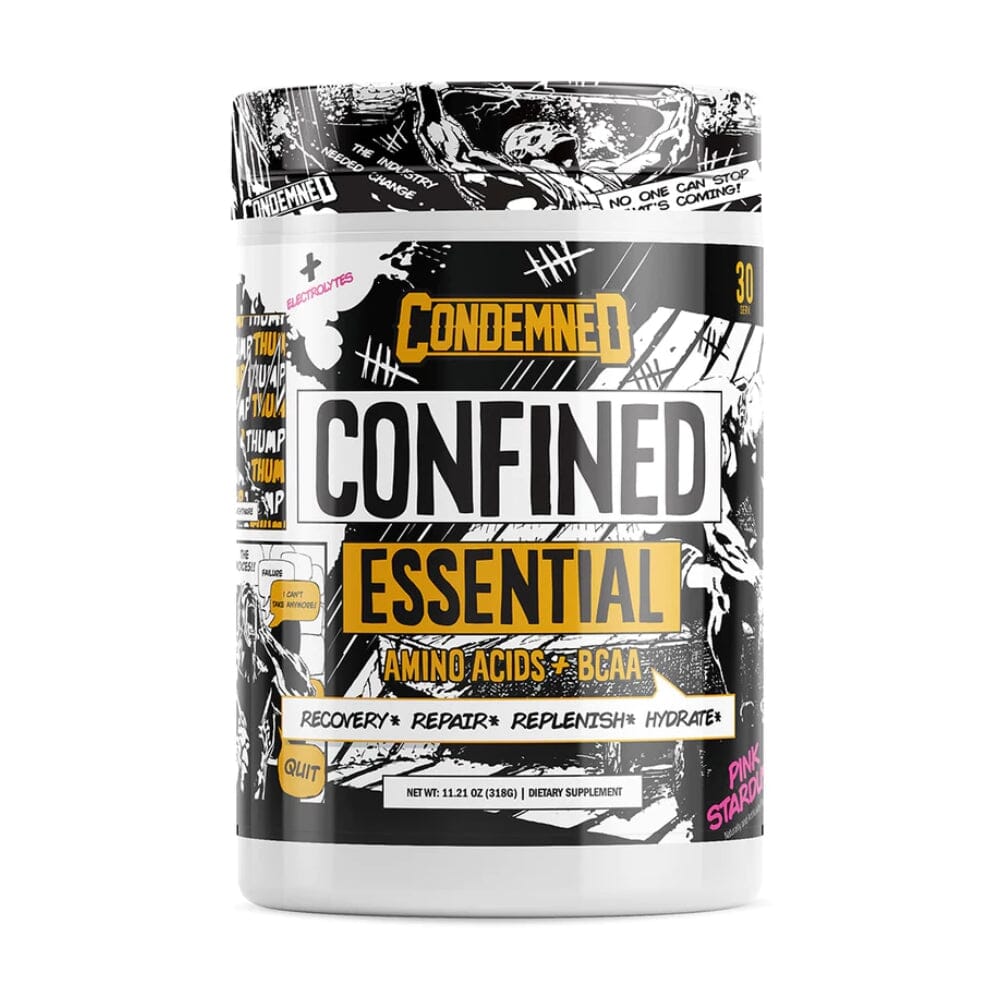 Condemned Labz Confined EAA/BCAA 30 Servings Amino Acids Condemned Labratoriez Pink Starburst 