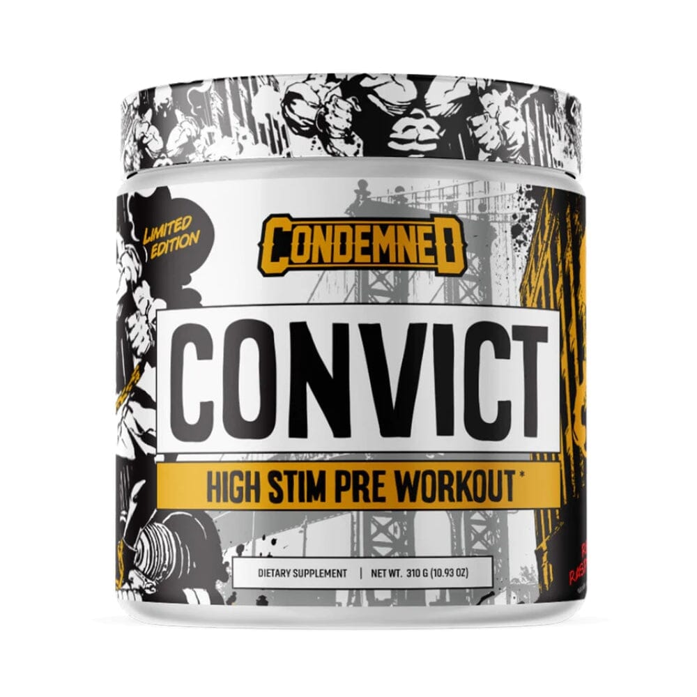 Condemned Labz Convict 50 Servings Pre-Workouts Condemned Labratoriez Red Raspberry 