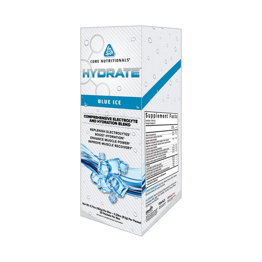 Core Nutritionals Hydrate 20/Packets Foods Juices Core Nutritionals Blue Ice 