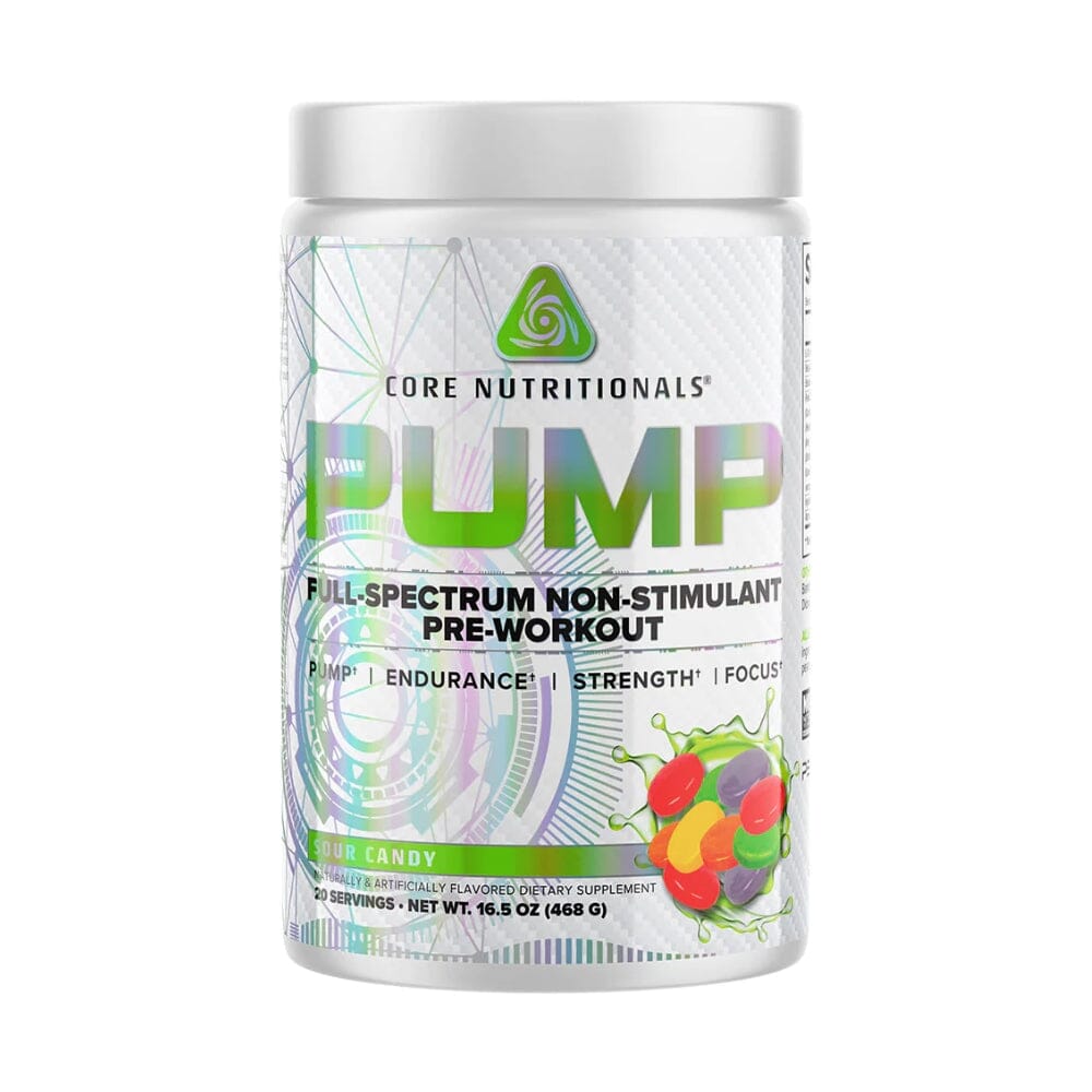 Core Nutritionals Pump 20 Servings Nitric Oxide Core Nutritionals Sour Candy 