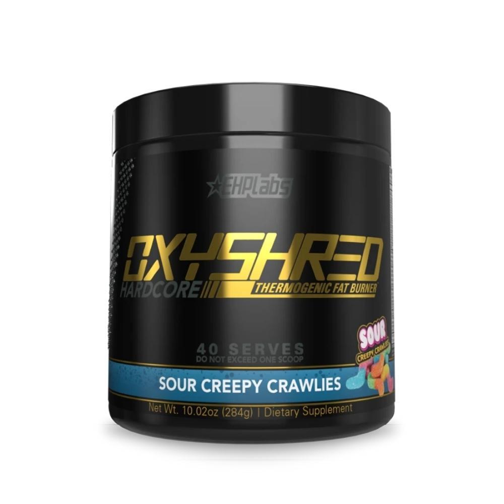 EHP OxyShred Hardcore 40 Servings Fat Burner EHP Labs Sour Creepy Crawlies 