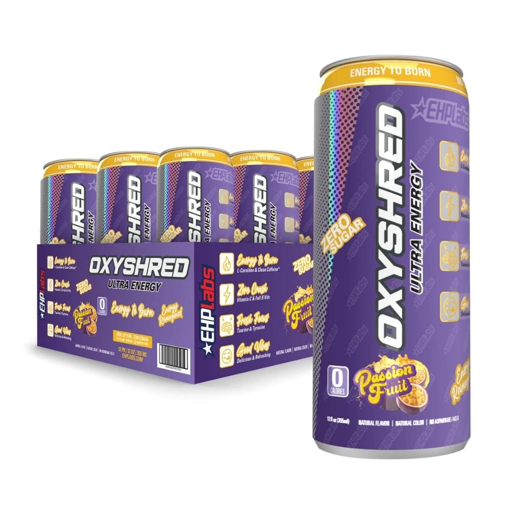 EHP OxyShred RTD 12/case Drinks EHP Labs Passionfruit 