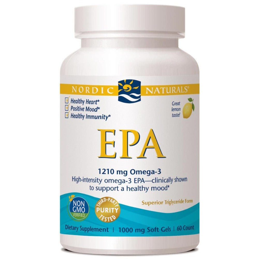Nordic Naturals EPA 1000mg 60 SoftGels Omega Fatty Acids / EFAs Nordic Naturals  (1058794668075)