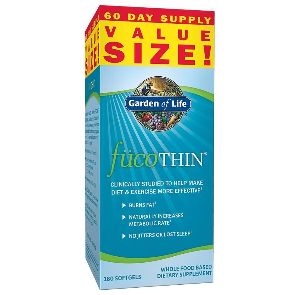 Garden of Life FucoTHIN 180 Gels w/ Brown Seaweed Diet/Energy Garden of Life  (1058167980075)