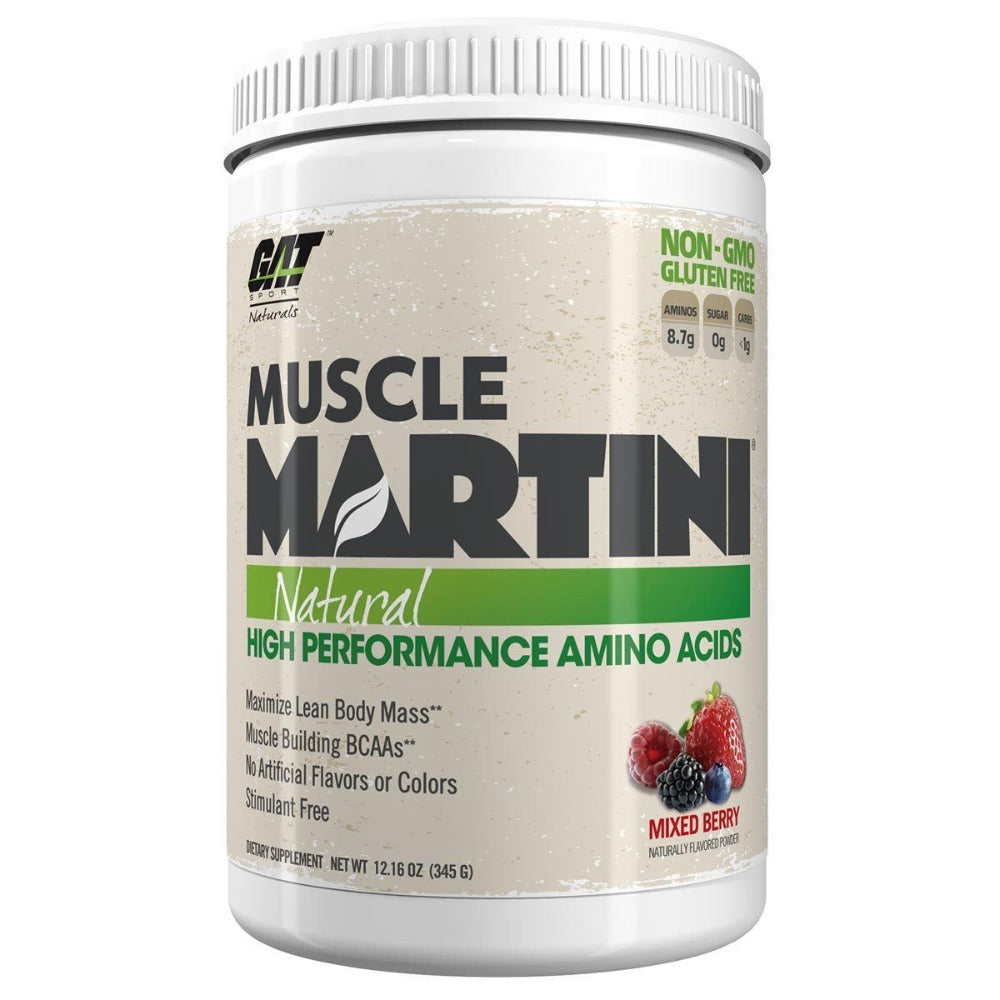 GAT Muscle Martini Naturals 30SV Mixed Berry Amino Acids GAT  (1399413047339)