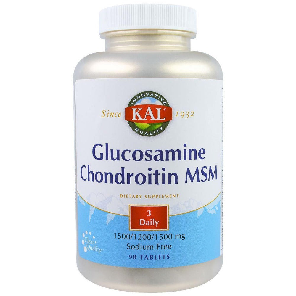 Kal Glucosamine, Chondroitin and MSM 90 Tabs Joint Aids Kal  (1057960624171)