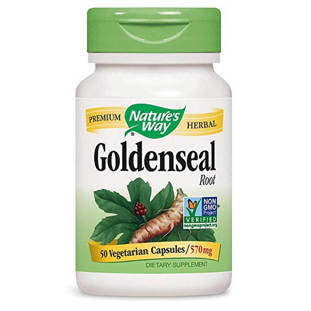 Nature's Way Goldenseal Root 570mg 50 Caps Nature's Way  (1058838413355)