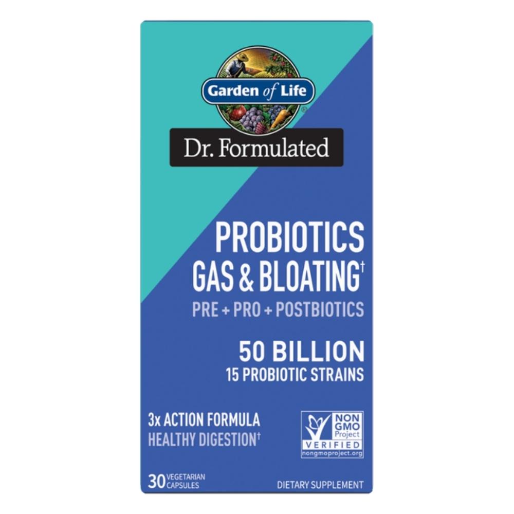 Garden Of Life Dr Formulated Probiotic 50 Billion Gas and Bloating 30 Count Digestive Health Garden of Life 