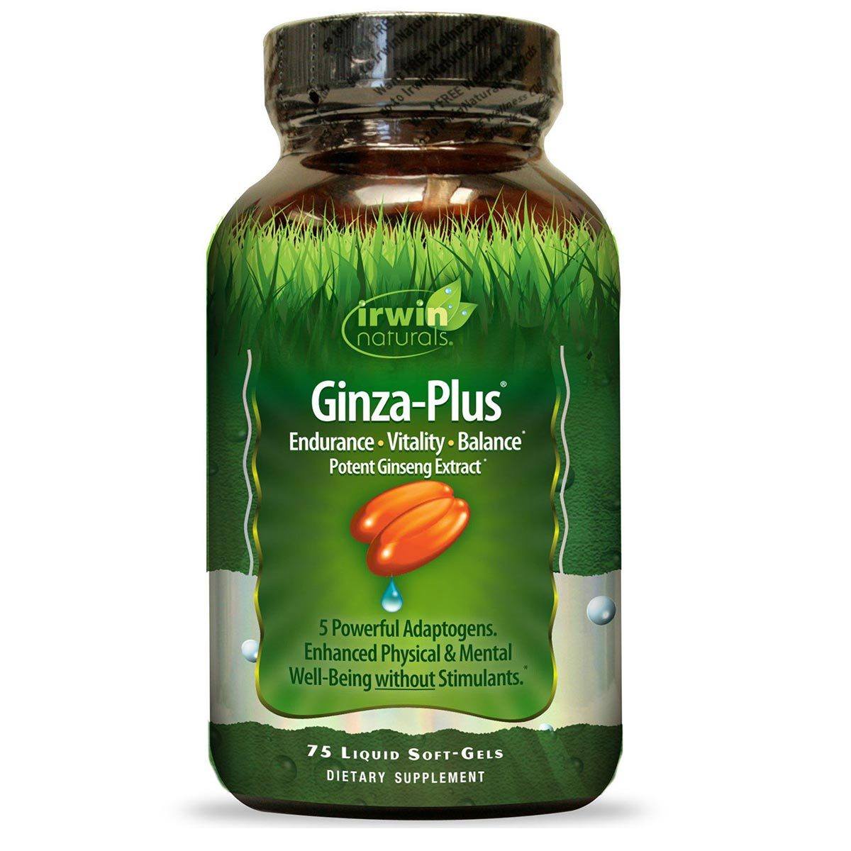 Irwin Naturals Ginza-Plus 75 Liquid SoftGels Irwin Naturals  (1058754658347)