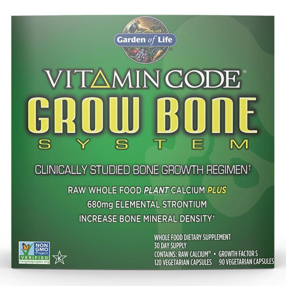 Garden of Life Vitamin Code Grow Bone System 30 Day Supply Joint Aids Garden of Life  (1058947170347)