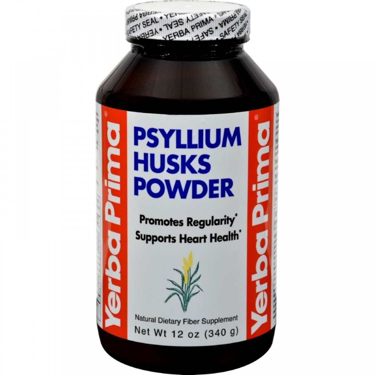 Yerba Prima Psyllium Husk Powder 12 oz Digestive Health / Probiotics Yerba Prima  (1057884864555)
