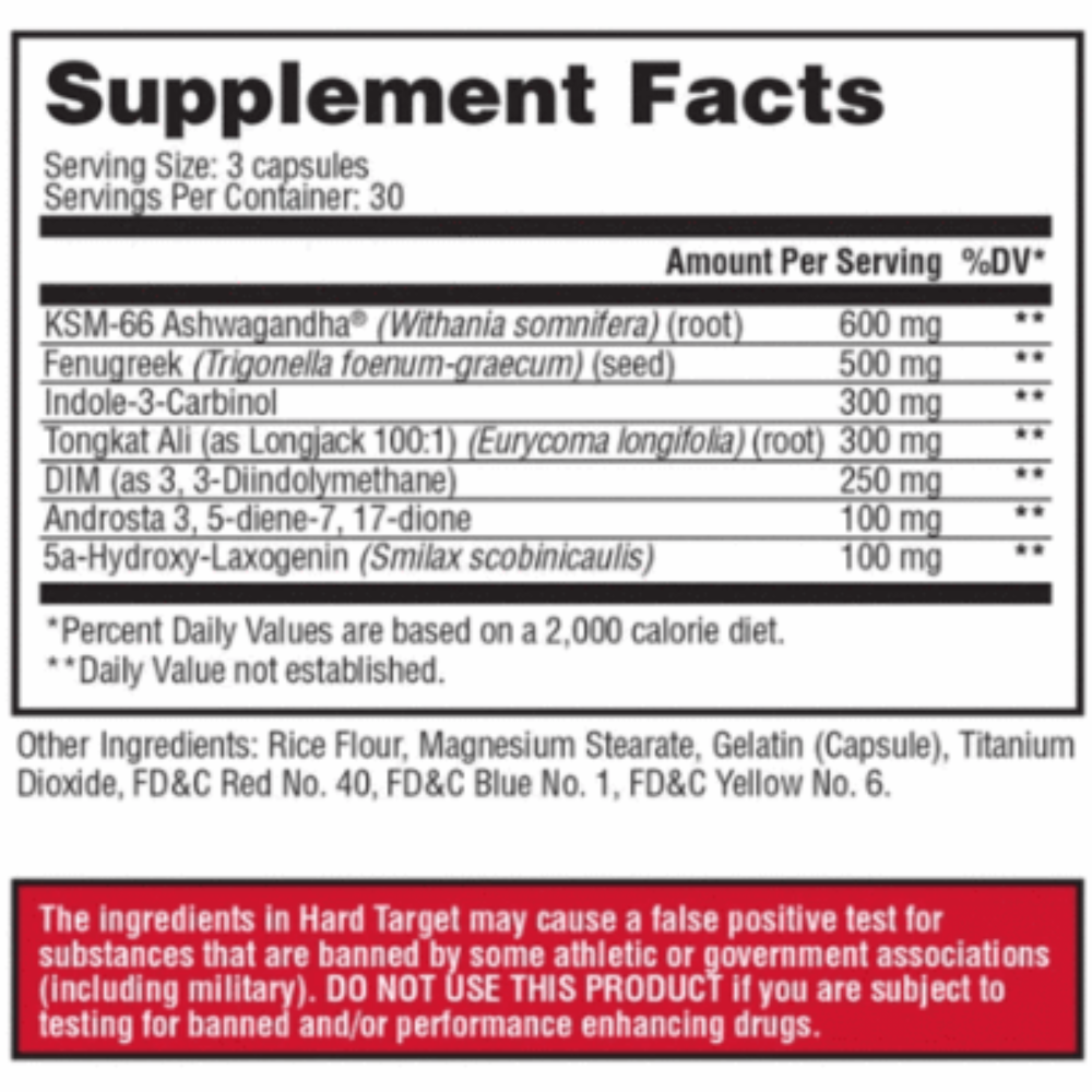 Apollon Hard Target 90 Capsules Sports Performance Recovery Apollon Nutrition 