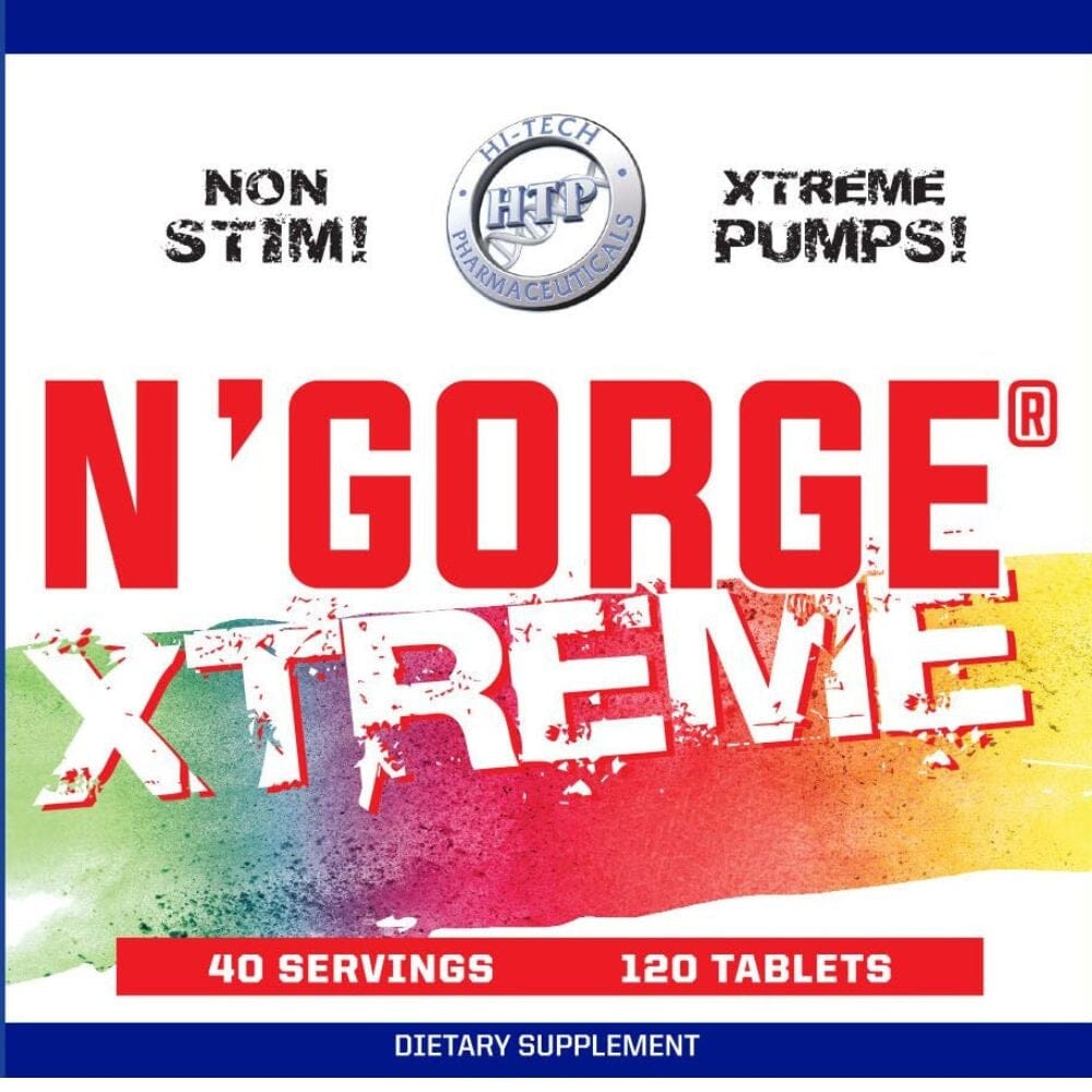 Hi Tech Pharmaceuticals N'Gorge Xtreme 120 Tablets Pre-Workouts Hi-Tech Pharmaceuticals 