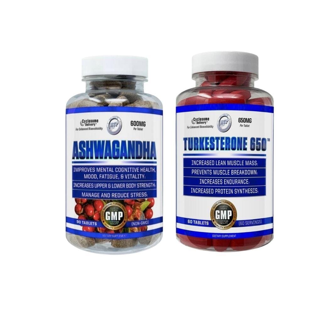 Hi Tech Pharmaceuticals Turkesterone & Ashwagandha Stack Hi-Tech Pharmaceuticals 