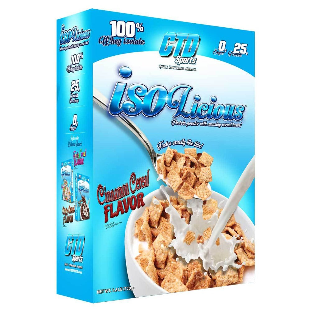 CTD Labs Isolicious 1.6 Lbs Protein CTD Labs Cinnamon Cereal Crunch  (1059206397995)