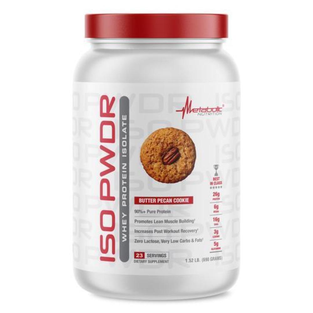 Metabolic Nutrition ISO PWDR 46 Servings Protein Powders Metabolic Nutrition Butter Pecan Cookie 
