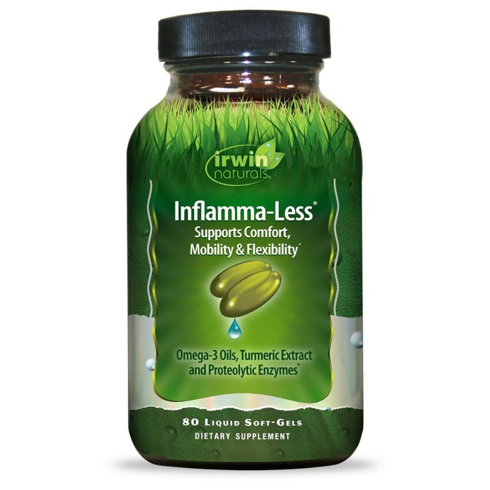 Irwin Naturals Inflamma-Less Tissue and Mobility Support 80 Gels Joint Aids Irwin Naturals  (1058093400107)
