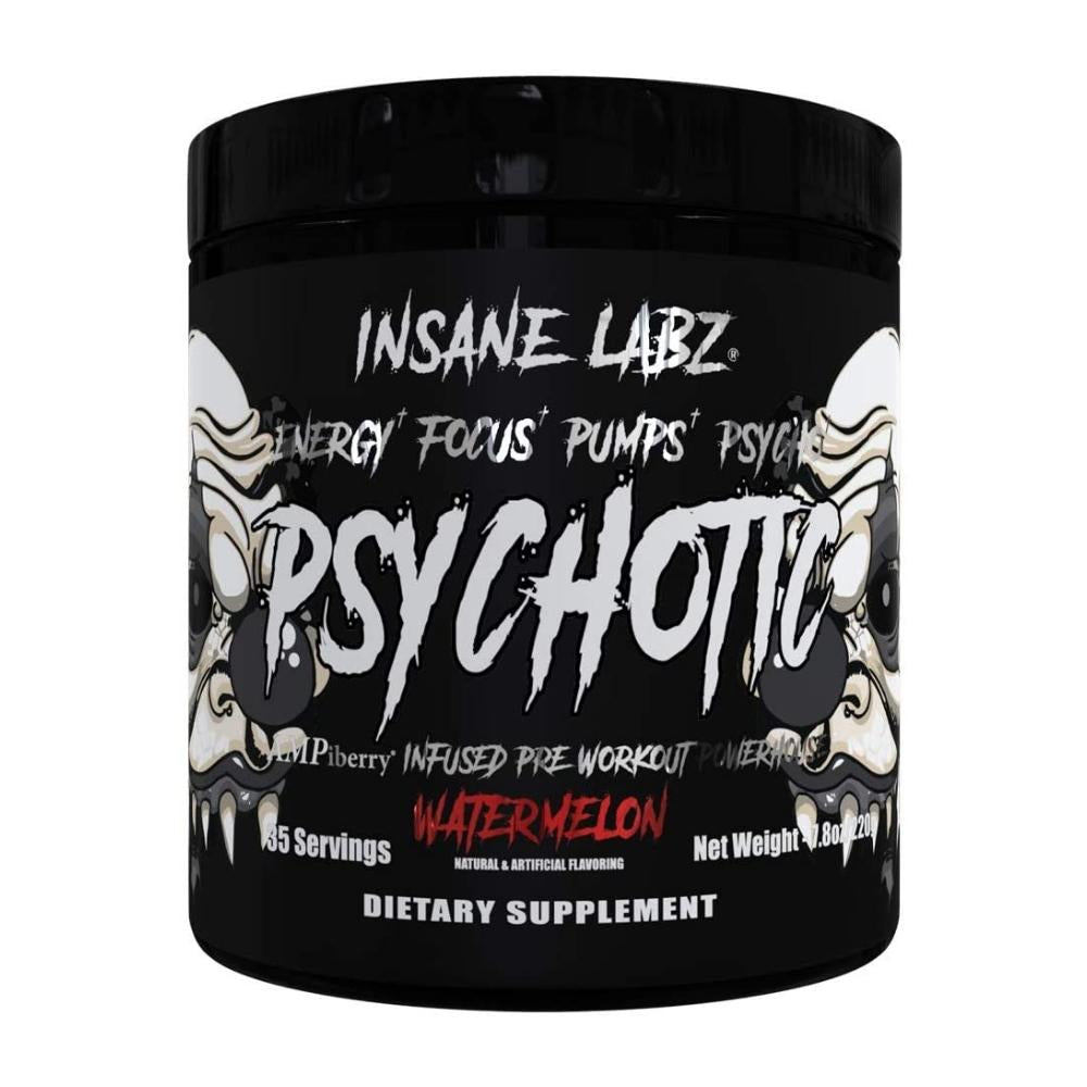 Insane Labz Psychotic Black 35 Servings Pre-Workouts Insane Labz Watermelon 