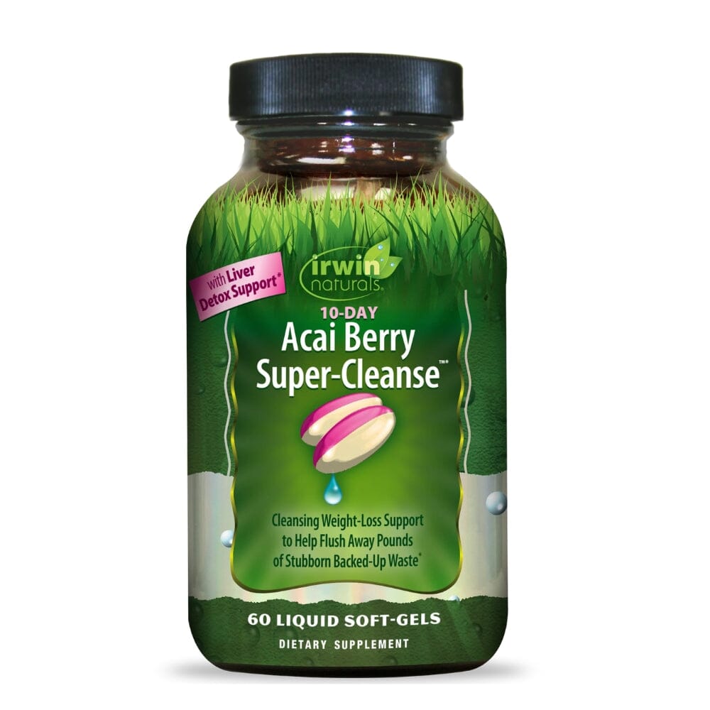 Irwin Naturals 10-Day Acai Berry Super-Cleanse 60 Soft Gels Digestive Health Irwin Naturals 