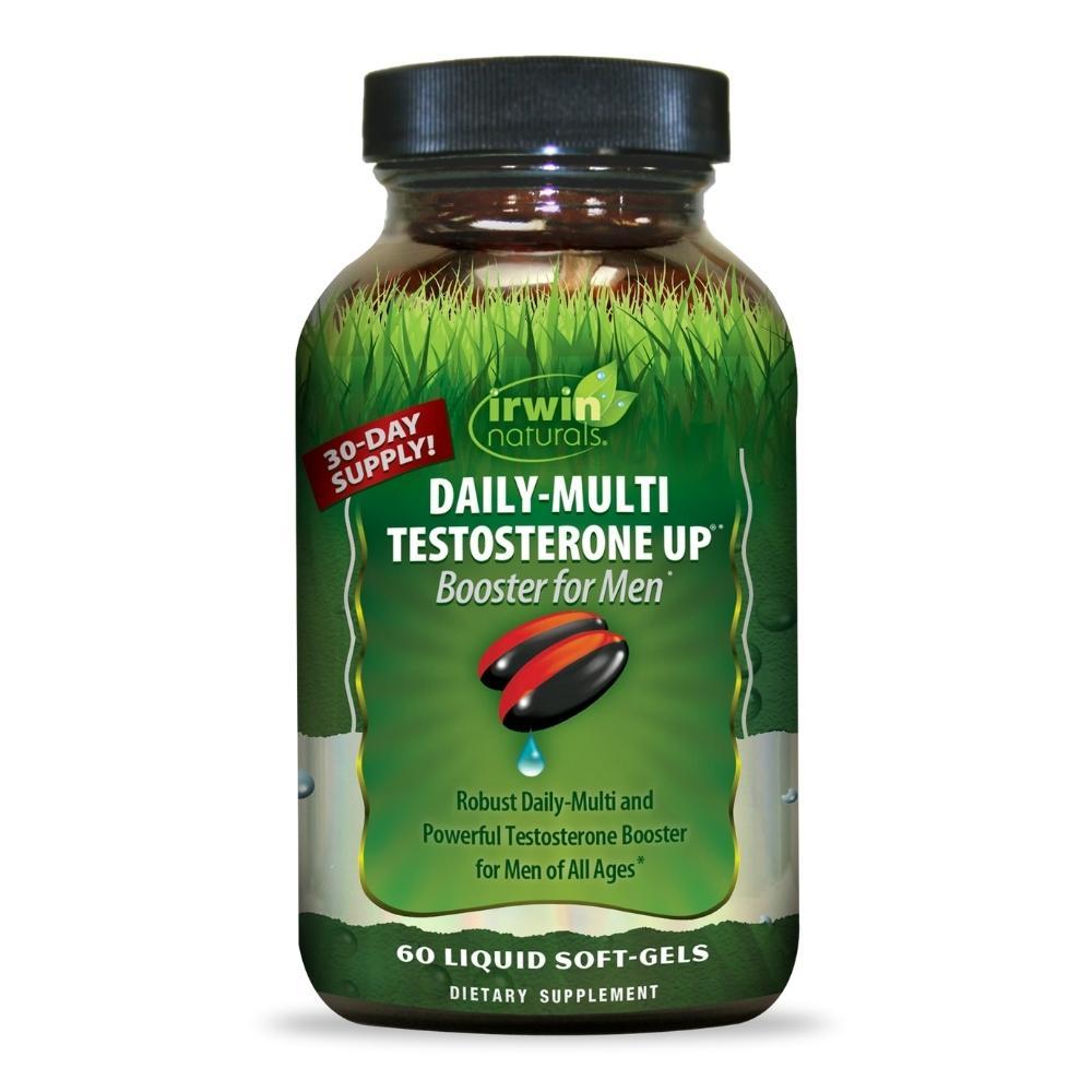 Irwin Daily-Multi Testosterone Up 60 Liquid Soft Gels Sports Performance Recovery Irwin Naturals 
