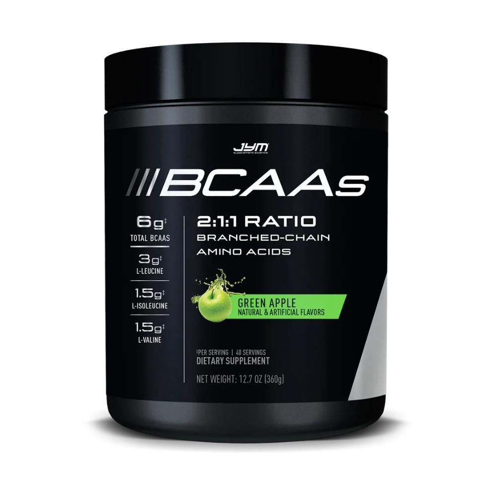 JYM Brand JYM BCAAs 40 Servings Amino Acids JYM Green Apple 