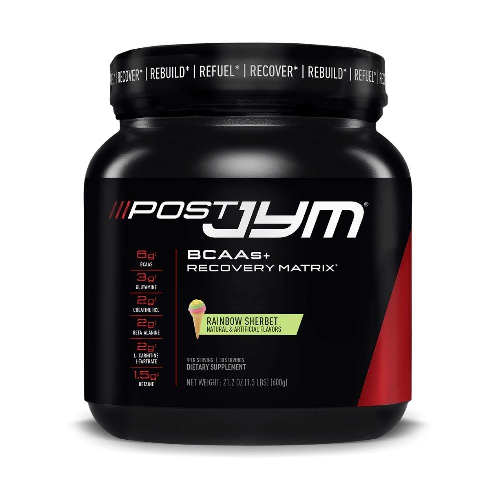 JYM Brand Post JYM BCAA Matrix 1.5lbs Amino Acids JYM Rainbow Sherbet 