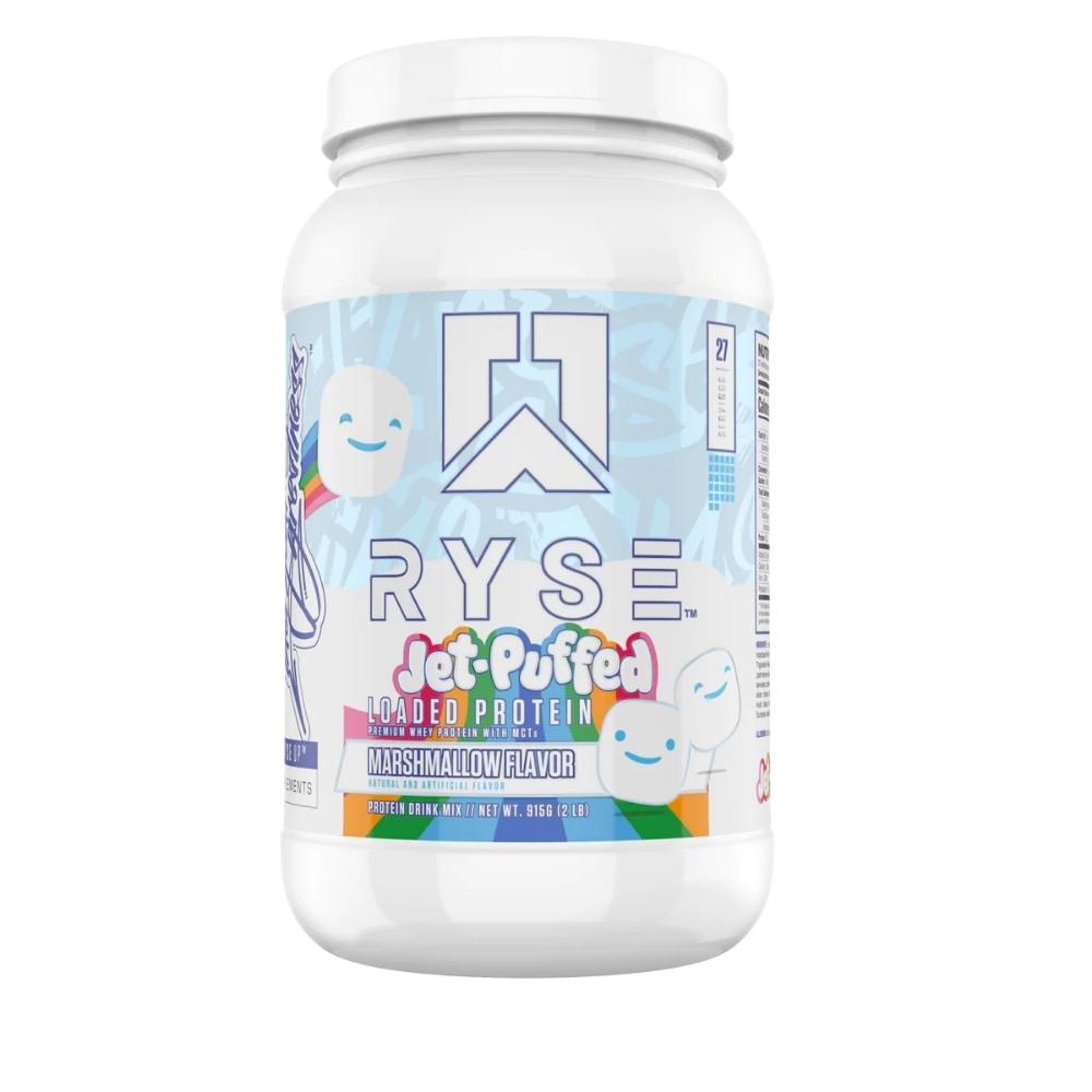 Ryse Loaded Protein 2lb Protein Powders Ryse Supplements Jet Puffed Marshmallow 
