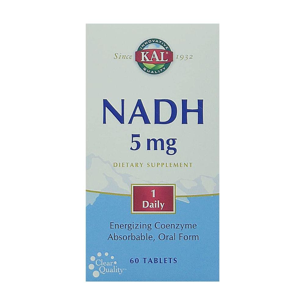 KAL NADH 5mg 60 Tabs Specialty Health Products Kal  (1790518329387)