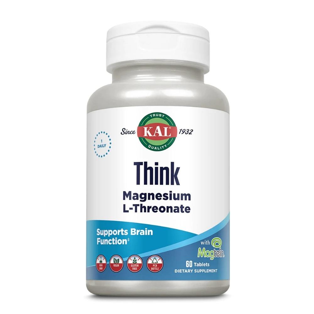 KAL THINK MAGNESIUM L-THREONATE 60 Tablets Vitamins & Minerals Kal 