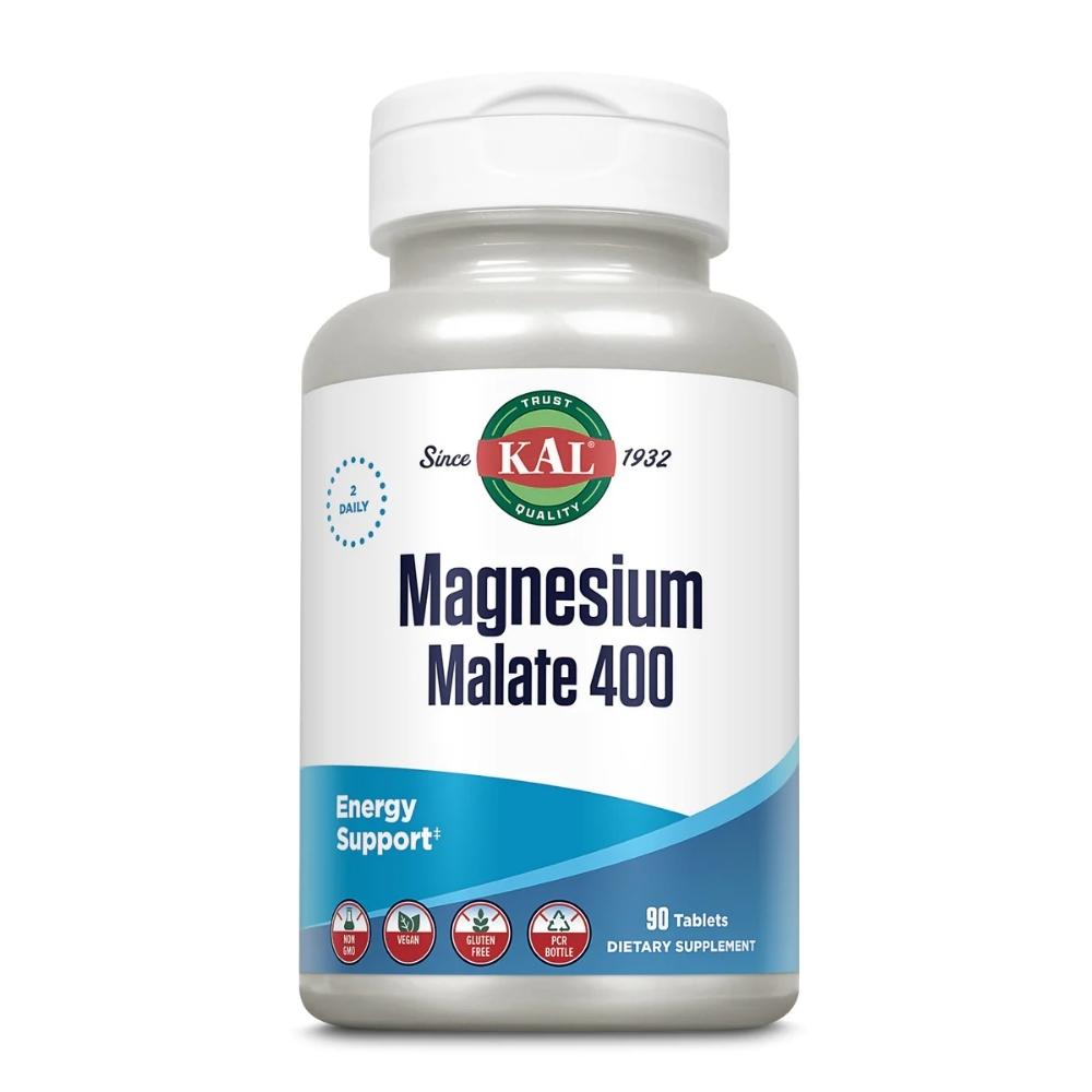 KAL Magnesium Malate 400mg 90 Tablets Vitamins & Minerals Kal 