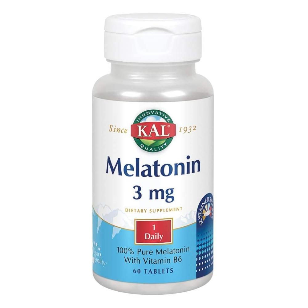 Kal Melatonin 3mg 60 Tablets Specialty Health Products Kal 