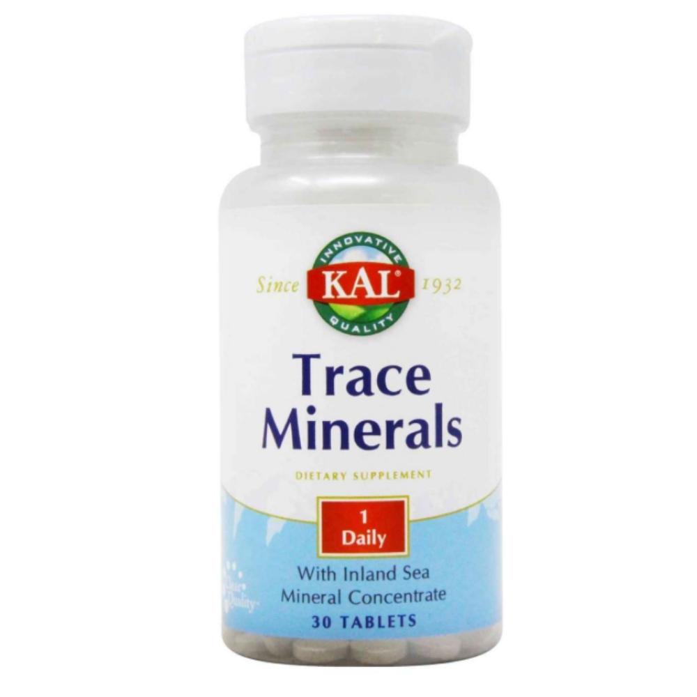 Kal Trace Minerals 30 Tablets Vitamins & Minerals Kal 