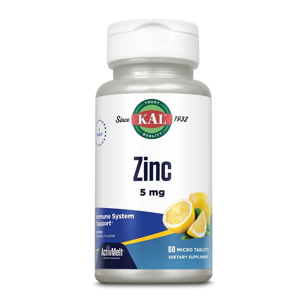 KAL ZINC 5mg 60 Micro Tablets Vitamins & Minerals Kal 